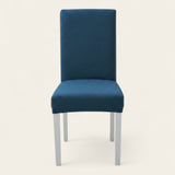 Chair Cover – Herringbone Knit – Stormy Blue