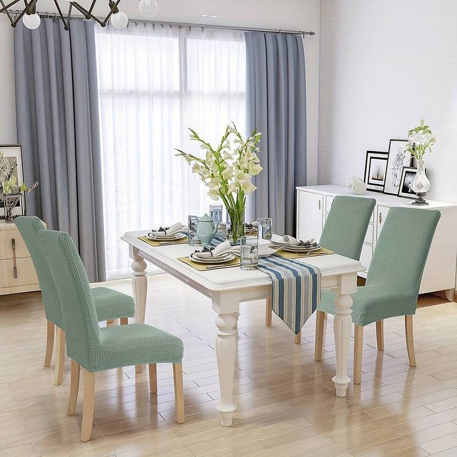 Chair Cover – Herringbone Knit – Teal