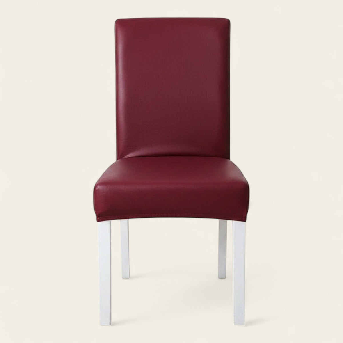 Chair Cover – Leather Look – Bordeaux
