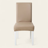 Chair Cover – Leather Look – Caramel