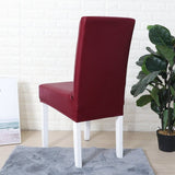 Chair Cover – Leather Look – Bordeaux