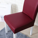 Chair Cover – Leather Look – Bordeaux
