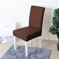 Chair Cover – Leather Look – Espresso