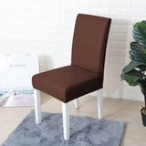 Chair Cover – Leather Look – Espresso