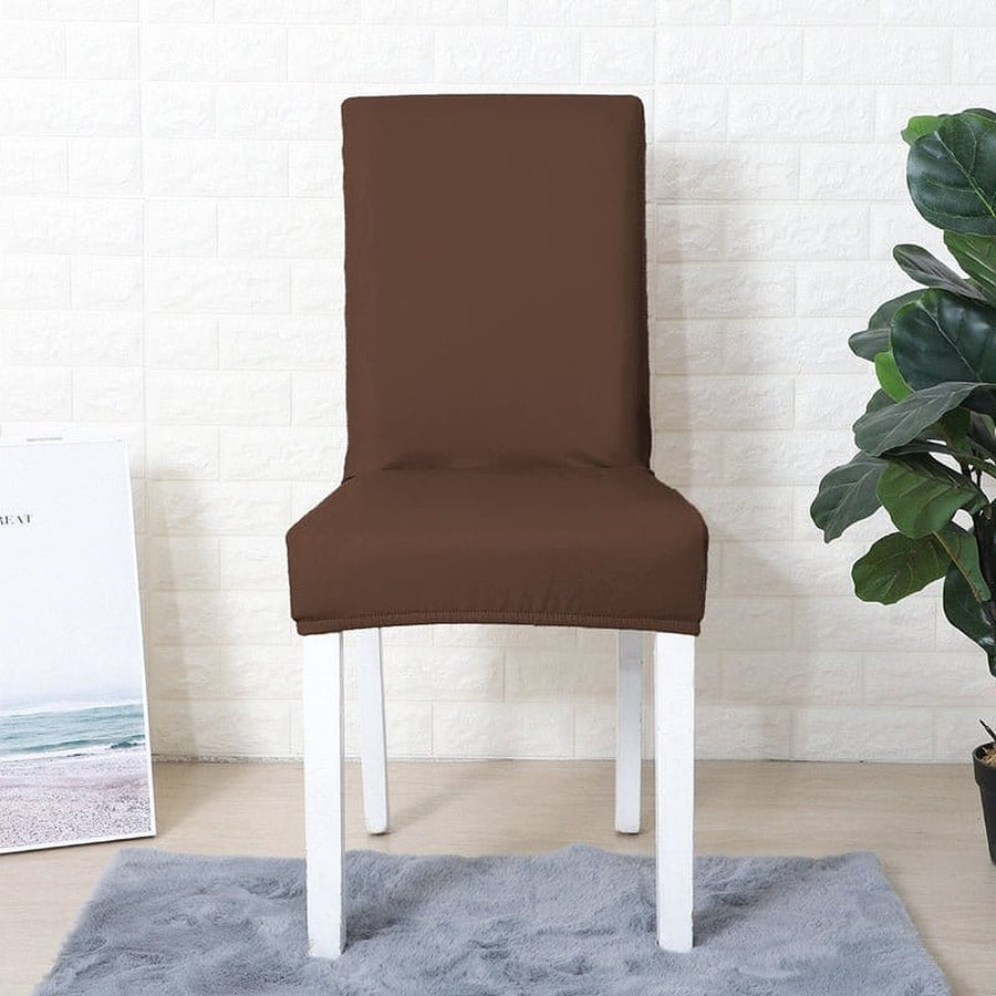 Chair Cover – Leather Look – Espresso