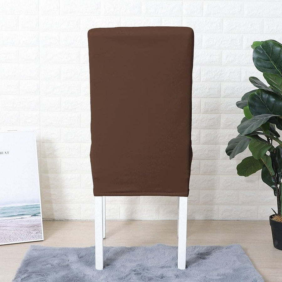 Chair Cover – Leather Look – Espresso
