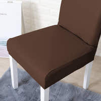 Chair Cover – Leather Look – Espresso