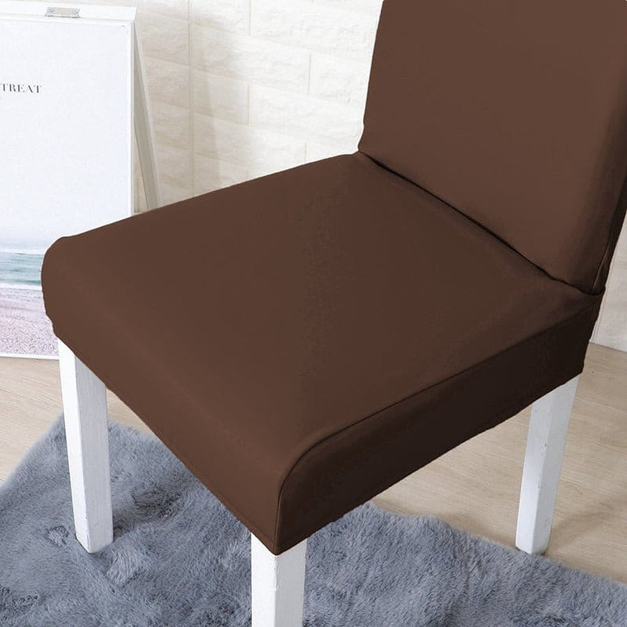 Chair Cover – Leather Look – Espresso