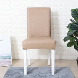 Chair Cover – Leather Look – Caramel
