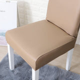 Chair Cover – Leather Look – Caramel