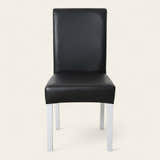 Chair Cover – Leather Look – Ink Black