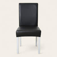 Chair Cover – Leather Look – Ink Black