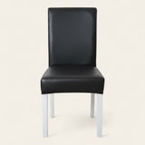Chair Cover – Leather Look – Ink Black