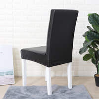 Chair Cover – Leather Look – Ink Black