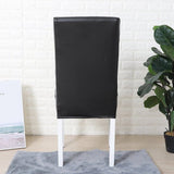 Chair Cover – Leather Look – Ink Black