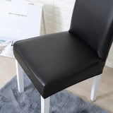 Chair Cover – Leather Look – Ink Black
