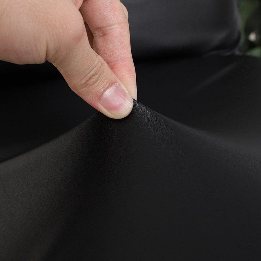 Chair Cover – Leather Look – Ink Black