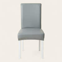 Chair Cover – Leather Look – Pearl Grey
