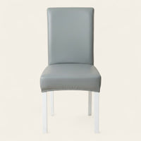 Chair Cover – Leather Look – Pearl Grey