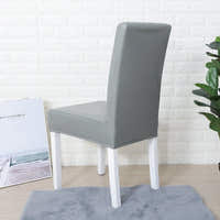 Chair Cover – Leather Look – Pearl Grey