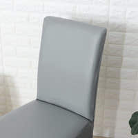 Chair Cover – Leather Look – Pearl Grey
