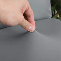Chair Cover – Leather Look – Pearl Grey