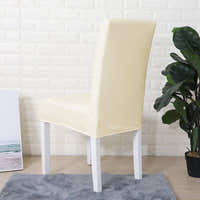 Chair Cover – Leather Look – Pearl White