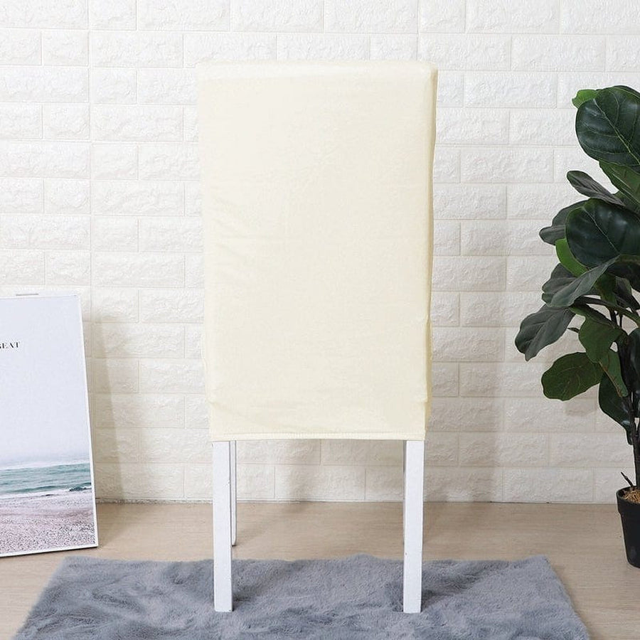 Chair Cover – Leather Look – Pearl White
