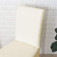 Chair Cover – Leather Look – Pearl White