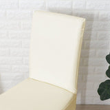 Chair Cover – Leather Look – Pearl White