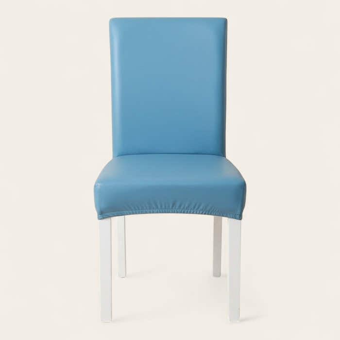 Chair Cover – Leather Look – Sky Mist
