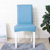 Chair Cover – Leather Look – Sky Mist