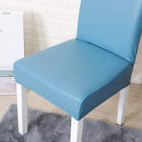 Chair Cover – Leather Look – Sky Mist