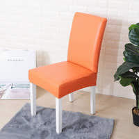 Chair Cover – Leather Look – Terracotta
