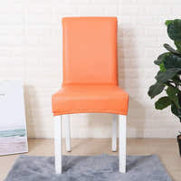 Chair Cover – Leather Look – Terracotta