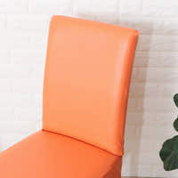 Chair Cover – Leather Look – Terracotta