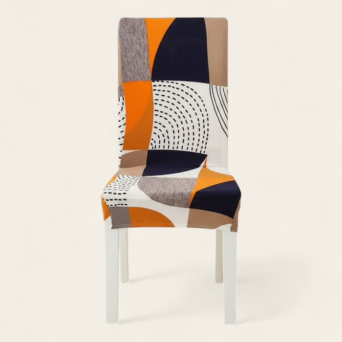Chair Cover – Mid-Century Collage – Multicolor