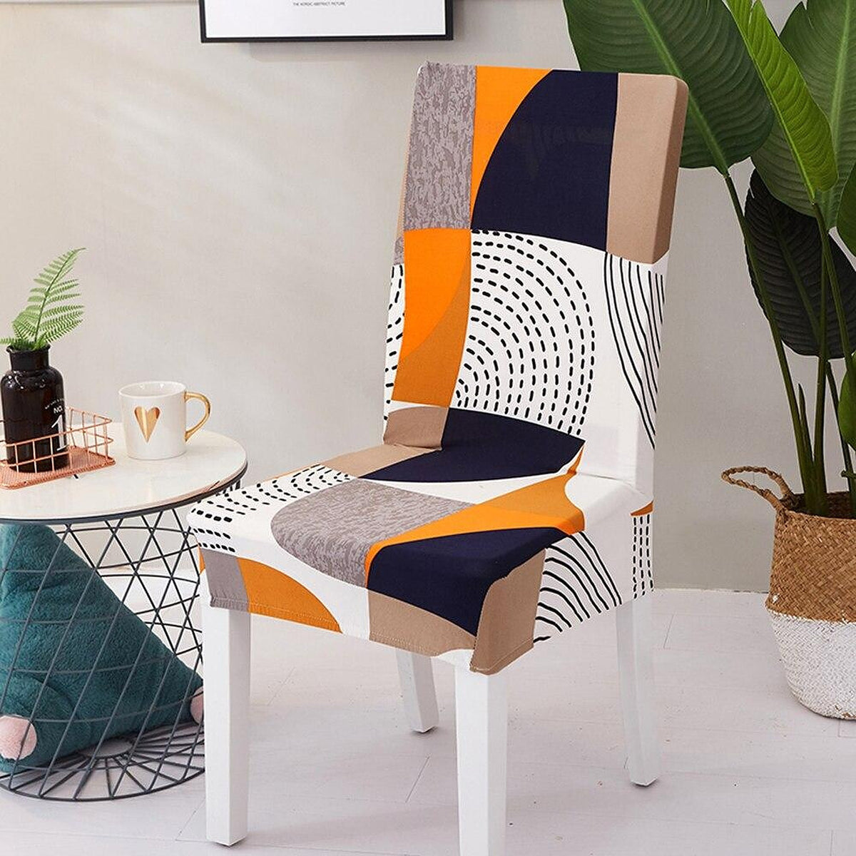 Chair Cover – Mid-Century Collage – Multicolor