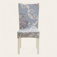 Chair Cover – Paisley Print – Pearl Grey