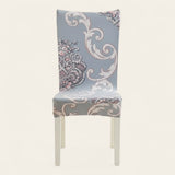Chair Cover – Paisley Print – Pearl Grey