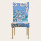 Chair Cover – Paisley Print – Stormy Blue