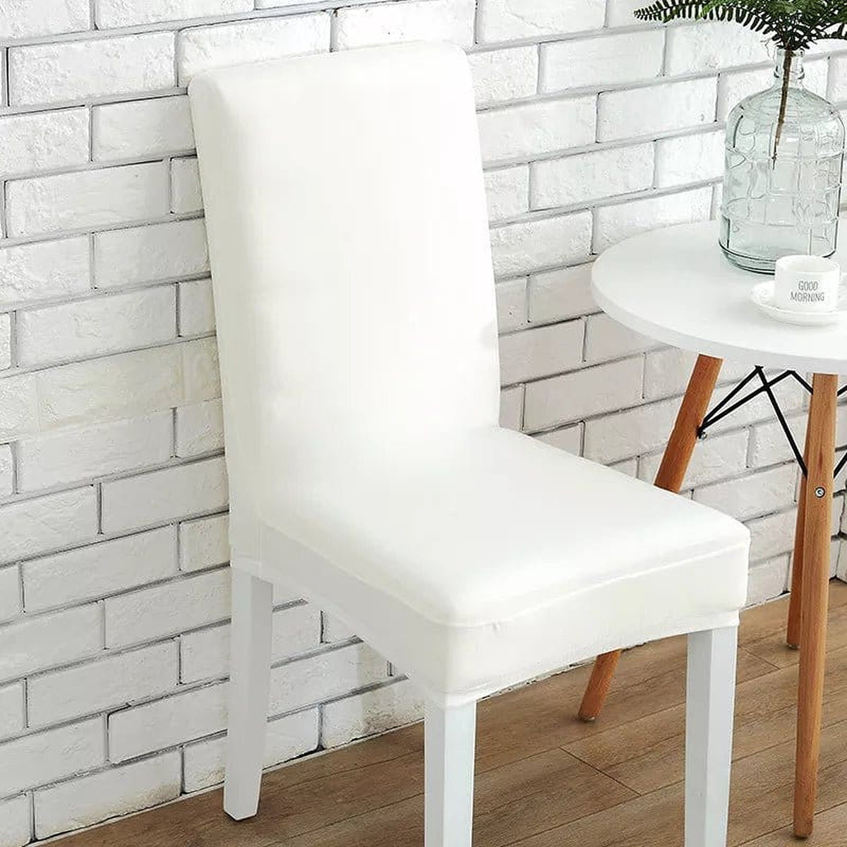 Chair Cover – Plain Stretch – Pearl White