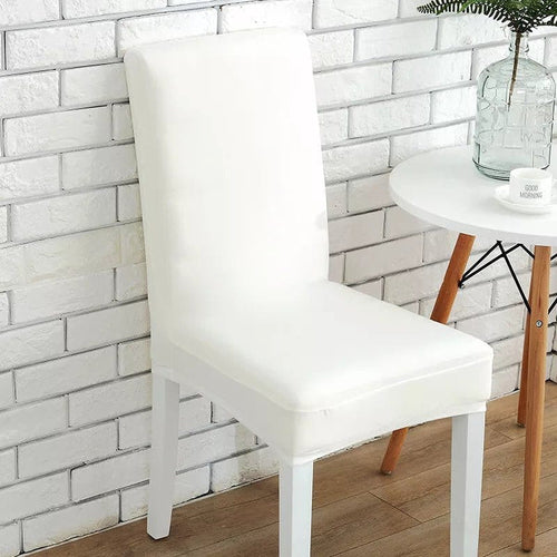 Chair Cover – Plain Stretch – Pearl White