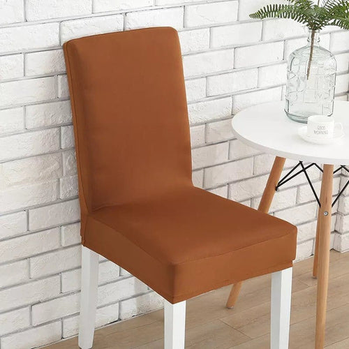Chair Cover – Plain Stretch – Caramel