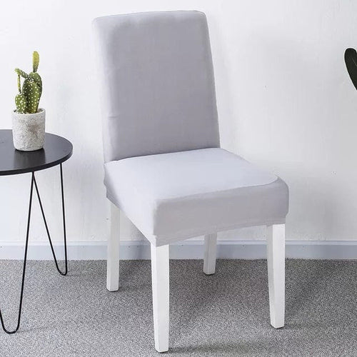 Chair Cover – Plain Stretch – Pearl Grey