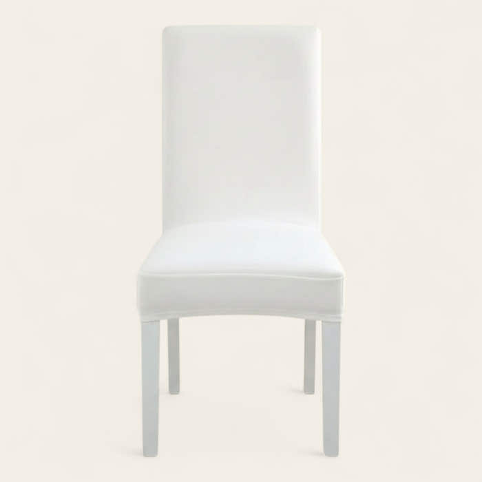 Chair Cover – Plain Stretch – Pearl White