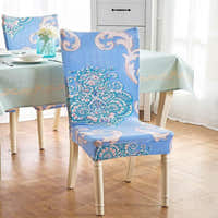 Chair Cover – Paisley Print – Stormy Blue
