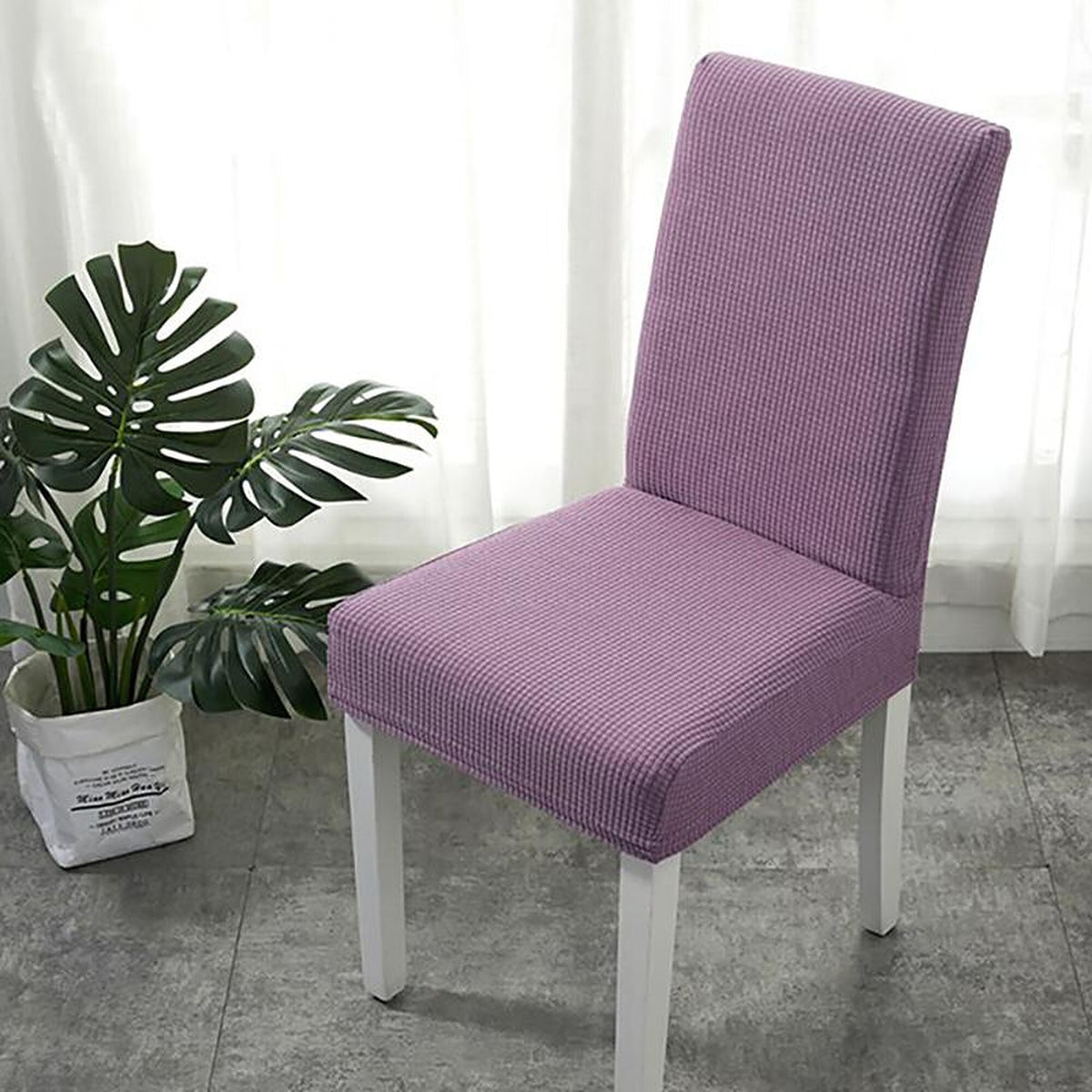 Chair Cover – Velvet Plush – Lavender Mist