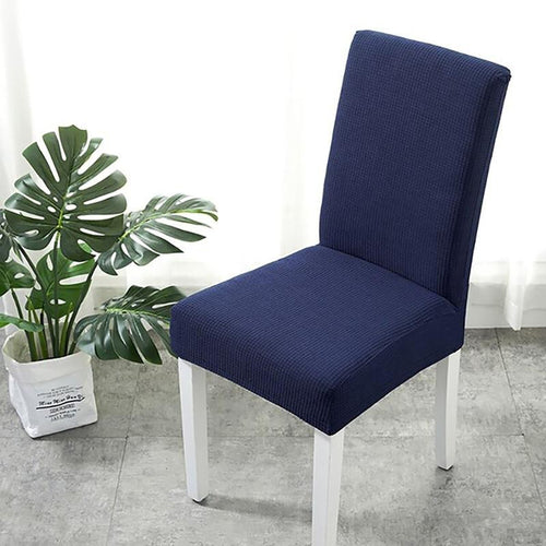 Chair Cover – Herringbone Knit – Midnight Navy