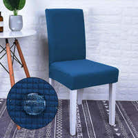 Chair Cover – Herringbone Knit – Stormy Blue